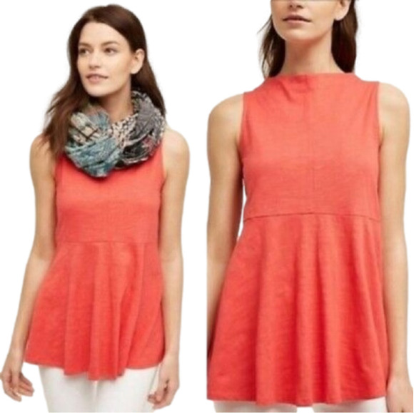 ANTHROPOLOGIE Mockneck Sway Tank - Picture 1 of 7
